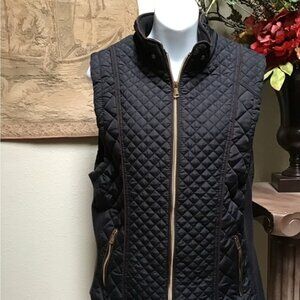 Royalty For Me Quilted Navy Vest